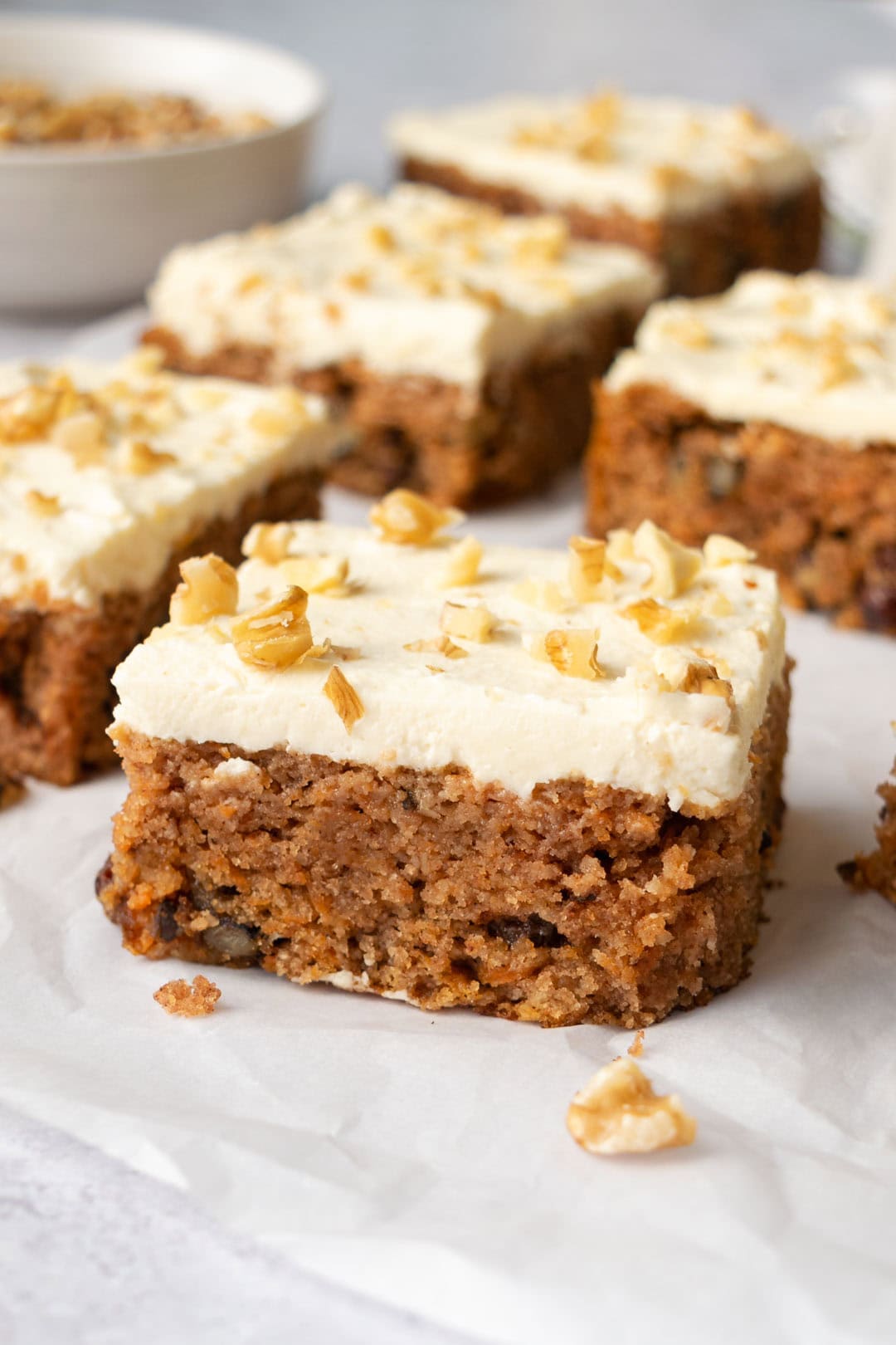 Carrot Cake Bars (Gluten-Free) - Emily Maude Nutrition
