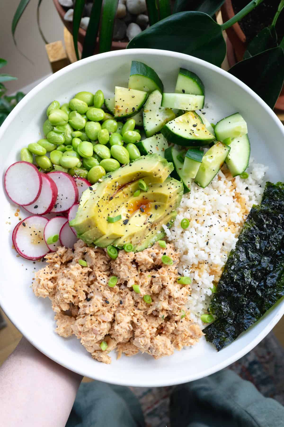 Spicy Salmon Bowl - Emily Maude Nutrition