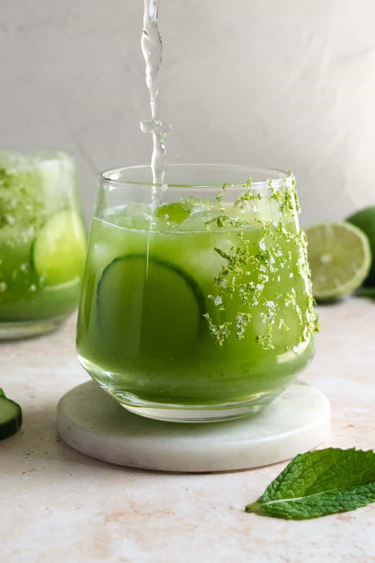 Cucumber Apple Cider Vinegar Mocktail